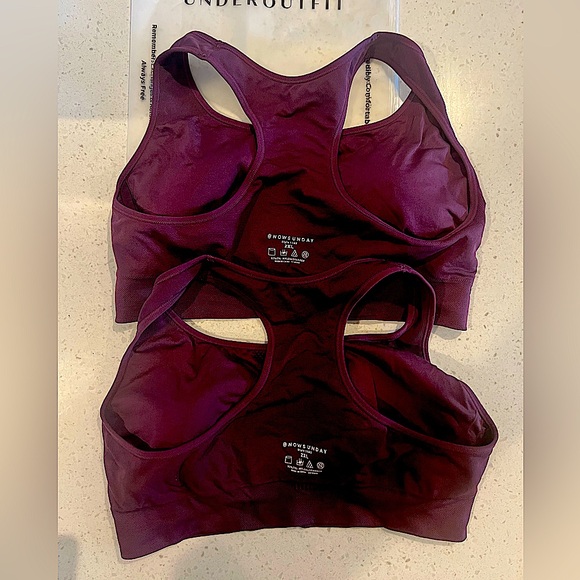 1 New Underoutfit Active Shaping Sports Bra Dark Cherry Sz. 2X (item B) New - Picture 8 of 16